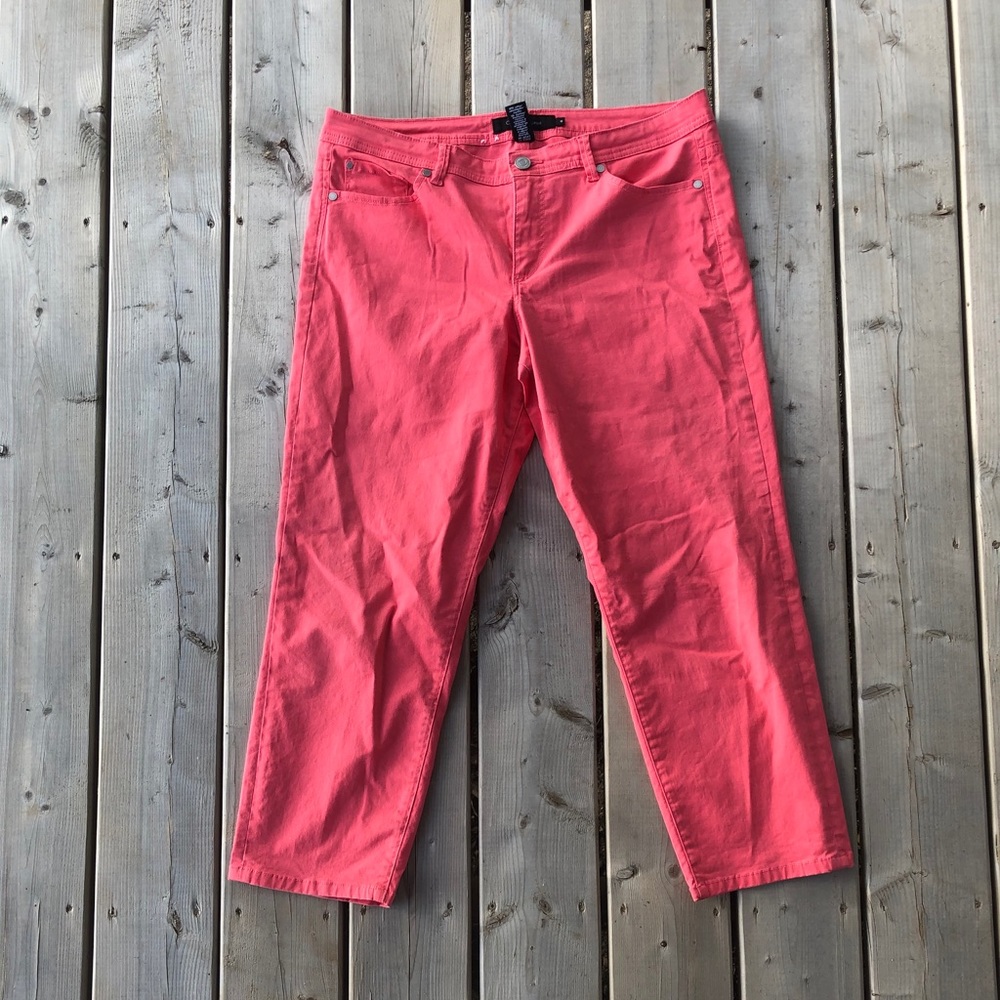 Calvin Klein Jeans Pink Straight Leg Cotton Pant